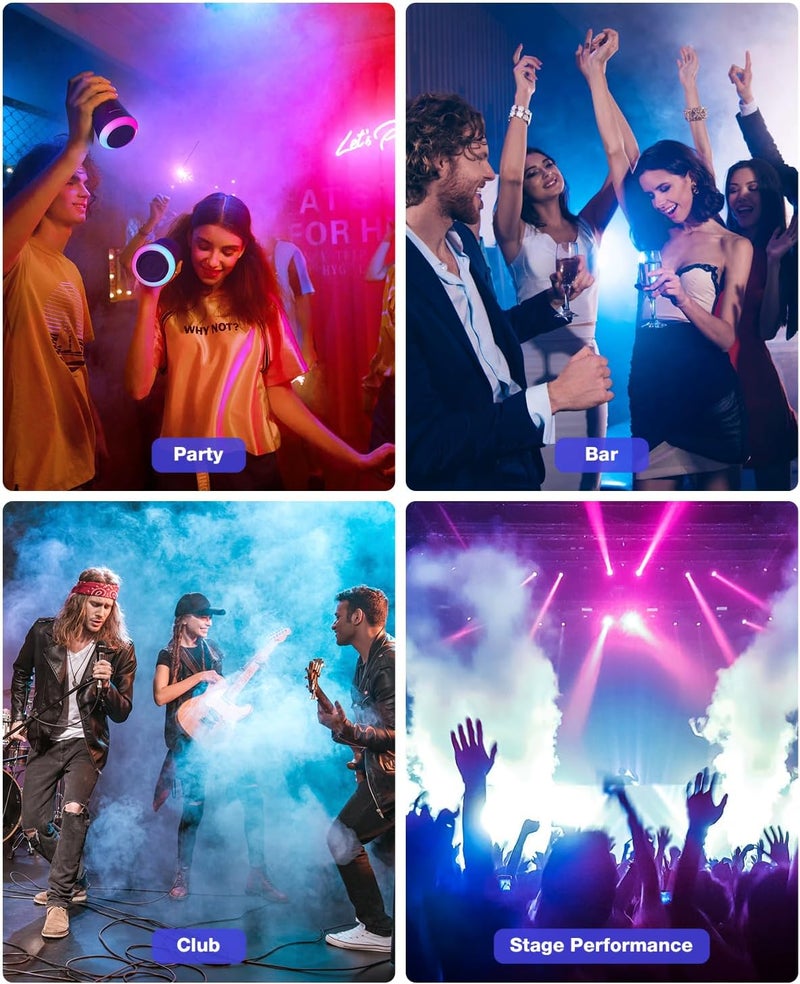 MOSFiATA Fog Machines with Lights, 600W Smoke Machine with 18 RGB LED Lights, 2300 CFM Spray, Remote Control, Perfect for Halloween, Christmas, Wedding, Party, Club, DJ Stage Effect - Image 5